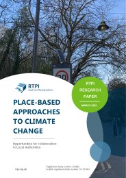 Place-based approaches to climate change. Opportunities for collaboration in local authorities