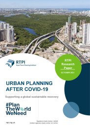 Urban planning after Covid-19. Supporting a global sustainable recovery