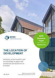 Location of development - analysis and accessibility of approved residential development in England