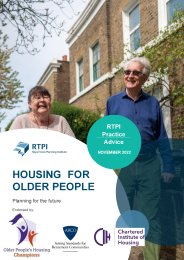 Housing for older people. Planning for the future