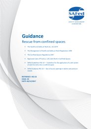 Guidance - rescue from confined spaces. Issue 03