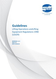 Guidelines - Lifting Operations and Lifting Equipment Regulations 1998 (LOLER). Issue 03