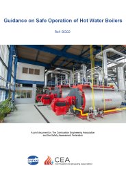 Guidance on safe operation of hot water boilers. Edition 1.3