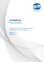 Guidelines - pressure systems. Guidelines for competent person-repairs or modifications to pressure systems. Issue 04