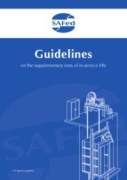 Guidelines on the supplementary tests of in-service lifts. Issue 04.2