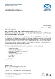 Building (Scotland) act 2003: Sections 25 (1) (2) and (3): Direction as to the provision of energy performance certificates for existing public buildings