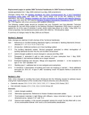 Replacement pages to update 2008 Technical Handbooks to 2009 Technical Handbook