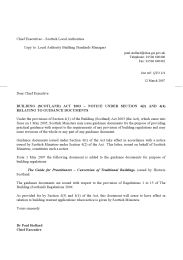 Building (Scotland) act 2003 - notice under section 4(2) and 4(4) relating to guidance documents