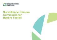 Surveillance camera commissioner buyers' toolkit