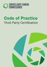 Code of practice. Third party certification