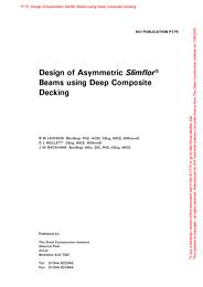 Design of asymmetric Slimflor beams using deep composite decking