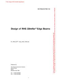 Design of RHS Slimflor edge beams