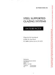 Steel supported glazing systems: interfaces