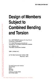 Design of members subject to combined bending and torsion