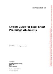 Design guide for steel sheet pile bridge abutments