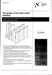 Design of twin-skin metal cladding: how to meet the new requirements of Part L of the Building Regulations (2002)