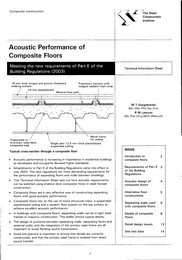 Acoustic performance of composite floors