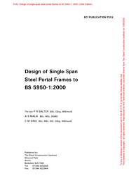 Design of single-span steel portal frames to BS 5950-1:2000