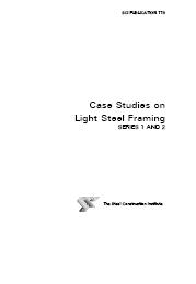 Case studies on light steel framing. Series 1 and 2