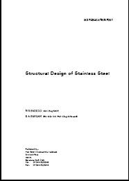 Structural design of stainless steel