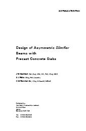 Design of asymmetric Slimflor beams with precast concrete slabs