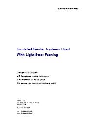 Insulated render systems used with light steel framing