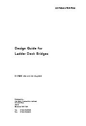 Design guide for ladder deck bridges