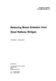 Reducing noise emission from steel railway bridges