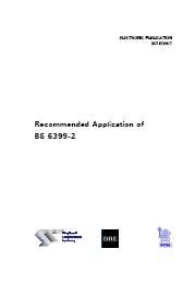 Recommended application of BS 6399-2