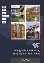 Energy efficient housing using light steel framing