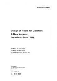 Design of floors for vibration: a new approach (revised edition, February 2009)