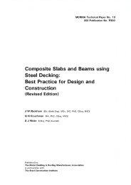 Composite slabs and beams using steel decking: best practice for design and construction (revised edition)