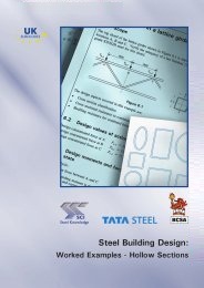 Steel building design: worked examples - hollow sections: in accordance with Eurocodes and the UK National Annexes