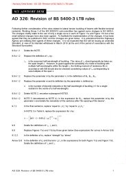 Revision of BS 5400-3 LTB rules