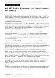 Design thickness of cold formed members and sheeting