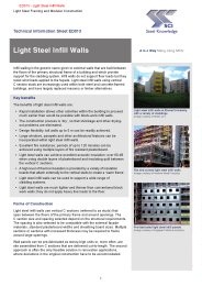 Light steel infill walls