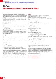 Shear resistance of I-Sections in P363