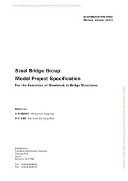 Steel Bridge Group: Model project specification for the execution of steelwork in bridge structures (with commentary) (revised January 2012)
