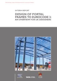 Interim report: Design of portal frames to Eurocode 3: an overview for UK designers