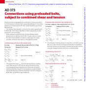 Connections using preloaded bolts, subject to combined shear and tension