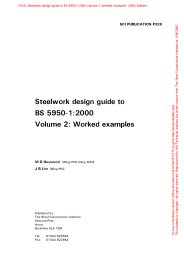 Steelwork design guide to BS 5950-1:2000. Volume 2. Worked examples