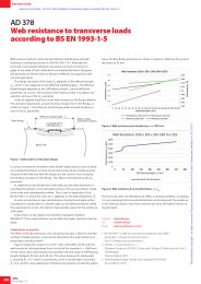 Web resistance to transverse loads according to BS EN 1993-1-5