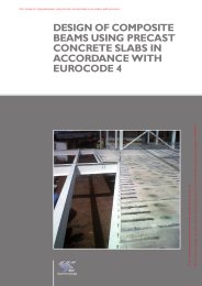 Design of composite beams using precast concrete slabs in accordance with Eurocode 4