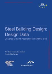 Steel building design: Design data: Universal column resistances in S460M steel