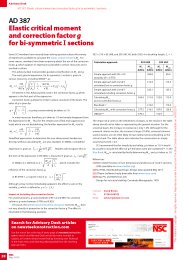 Elastic critical moment and correction factor g for bi-symmetric I sections