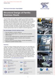 Structural design of ferritic stainless steels