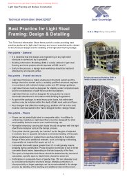 Best practice for light steel framing: design and detailing