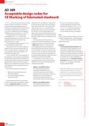 Acceptable design codes for CE marking of fabricated steelwork