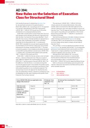 New rules on the selection of execution class for structural steel