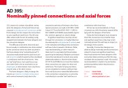 Nominally pinned connections and axial forces